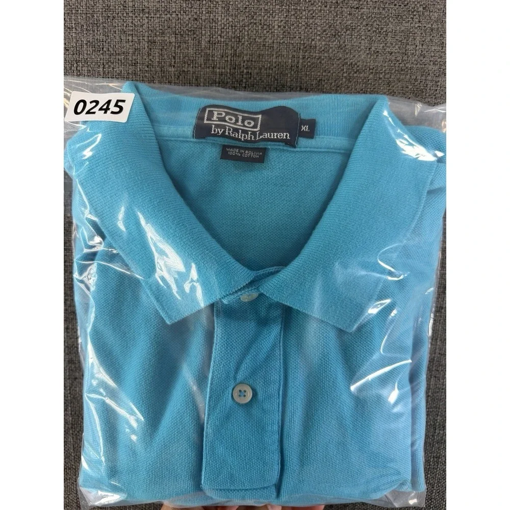 Polo Ralph Lauren Polo Shirt Men's XL Blue Short Sleeve Pony Logo Cotton Classic